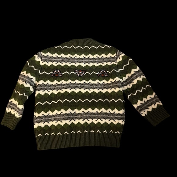 Burberry Kids NWT Mini Tomleigh Moss Green Fair Isle Sweater - Picture 3 of 11